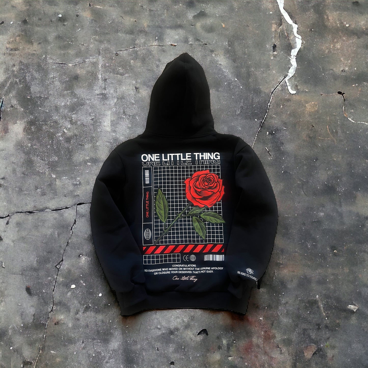 Be Kind To Yourself - Unisex Oversized Hoodie (Black)